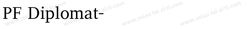 PF Diplomat字体转换
